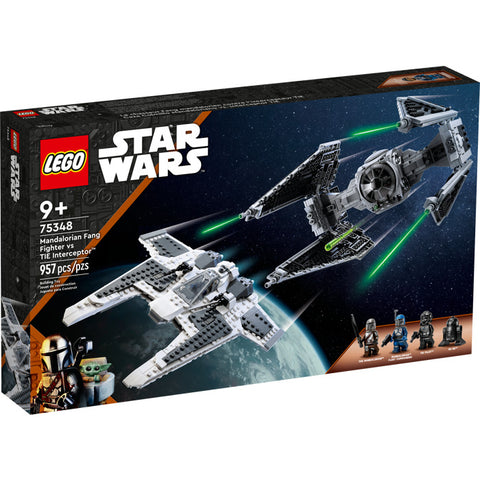 LEGO® 75348 - Star Wars™ Mandalorian Fang Fighter vs. TIE Interceptor™