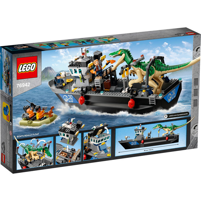 Jurassic world baryonyx lego sales set